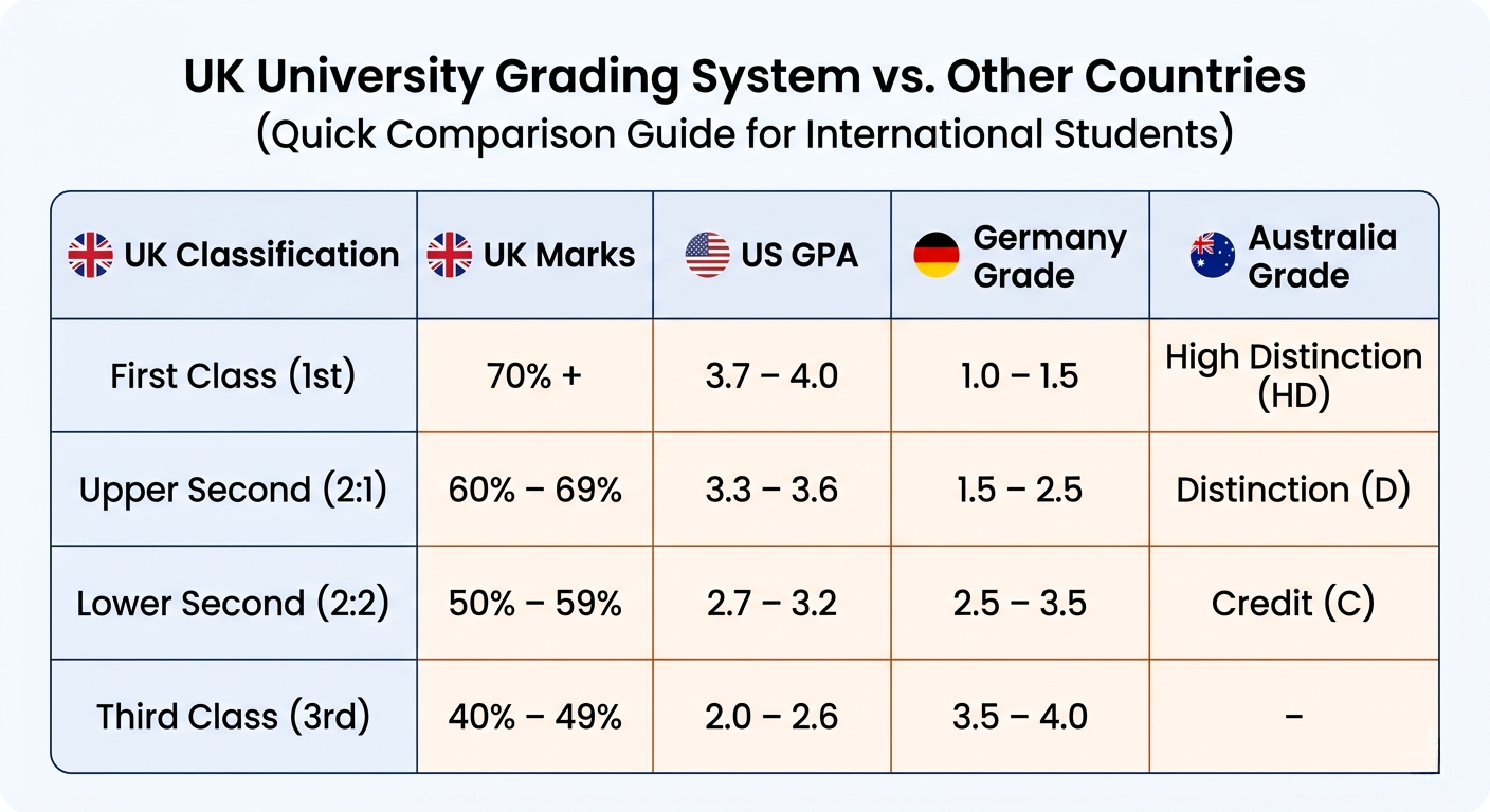 UK University Grading System vs. Other Countries